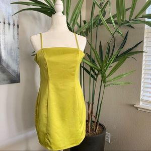 Superdown Lime Mini Dress